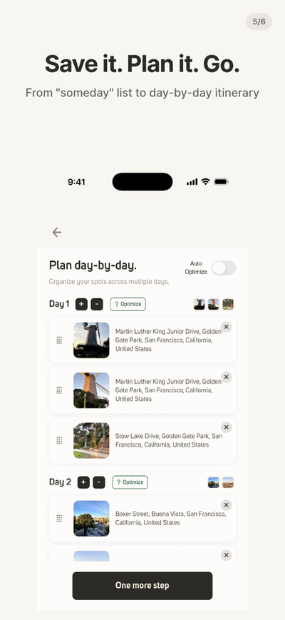 A day-by-day trip itinerary