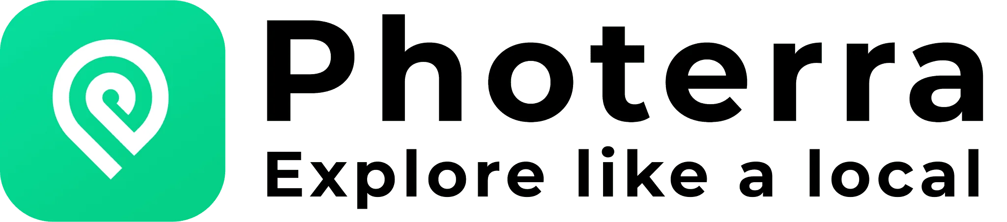 Photerra logo - social travel app for local discovery